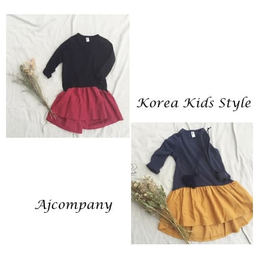 Cotton Children Fall clothing made by Korea_ top_ knit_pants